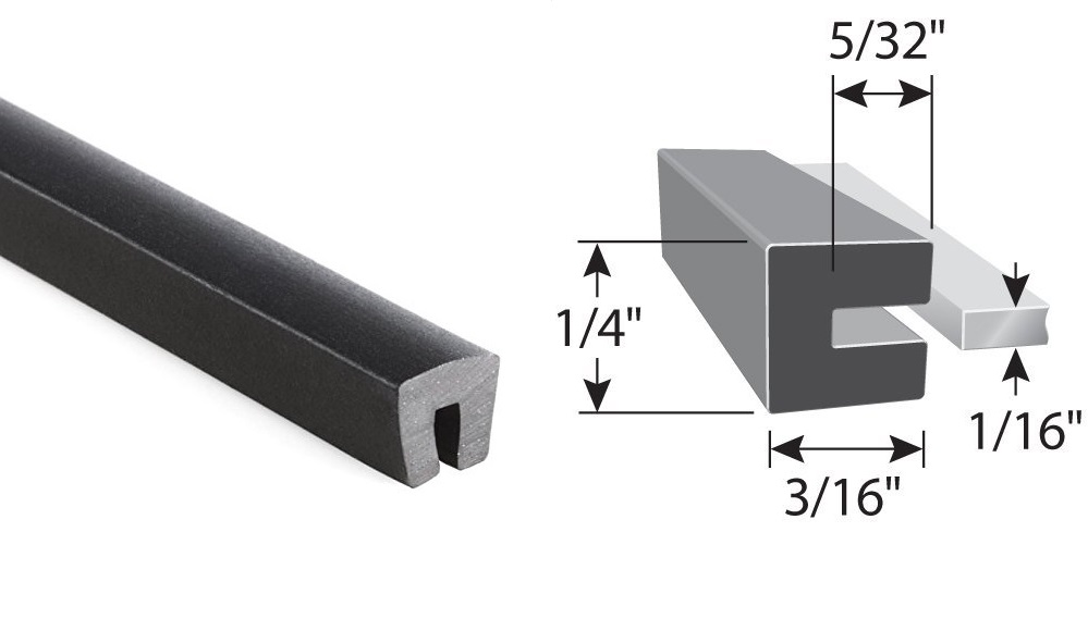 X2073 RUBBER EDGE TRIM PROTECTS THE AIR VENT SURFACE AND STABILIZES THE VENT SCREEN