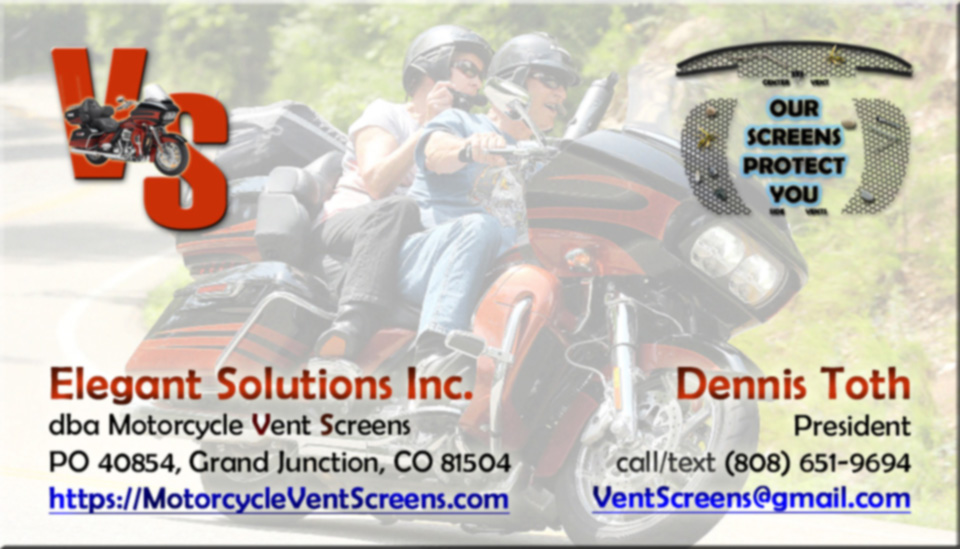 Contact Elegant Solutions Inc. dba Motorcycle Vent Screens