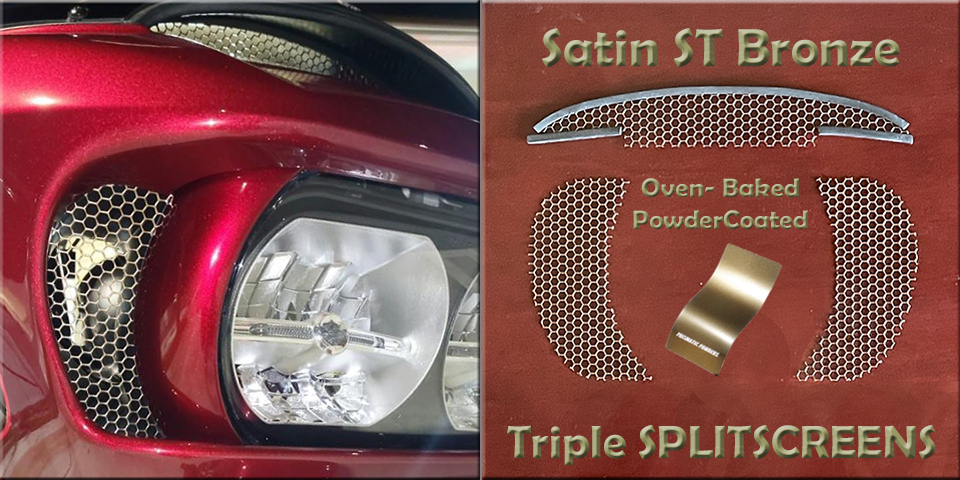 Road Glide Triple SPLITSCREENS for sale in Satin ST Bronze